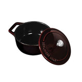Berlinger Haus 12cm Enamel Coating Oven Safe Mini Pot with Lid - Burgundy