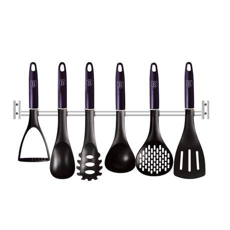 Berlinger Haus 7-Piece Non-Stick Kitchen Utensils Set with Hanger - Purple