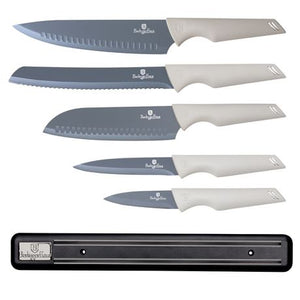 Berlinger Haus - 6-Piece Knife Set with Magnetic Hanger - Aspen Collection
