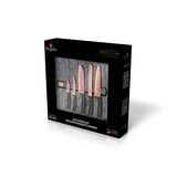 Berlinger Haus 6 Piece Titanium Coating Knife Set with Magnetic Hanger