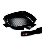 Berlinger Haus 28cm Marble Coating Grill Pan with Detachable Handle - Black