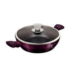 Berlinger Haus 24 cm Titan Coating Shallow Pot with Lid - Purple Eclipse