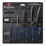 Berlinger Haus 6-Piece Non-Stick Coating Knife Set with Hanger - Aquamarine