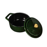 Berlinger Haus 12cm Enamel Coating Oven Safe Mini Pot with Lid - Emerald