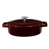 Berlinger Haus 26cm Enamel Coating Oven Safe Mini Pot with Lid - Burgundy