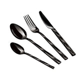 Berlinger Haus 24 Piece Stainless Steel Mirror Finish Cutlery Set - Black