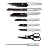 Berlinger Haus 8-Piece Non-Stick Knife Set with Acrylic Stand - Moon Light