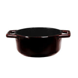 Berlinger Haus 10cm Enamel Coating Oven Safe Mini Pot with Lid - Burgundy