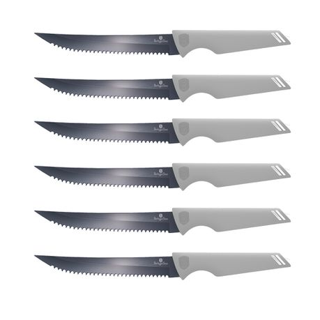 Berlinger Haus 6-Piece Stainless Steel Steak Knife Set - Aspen