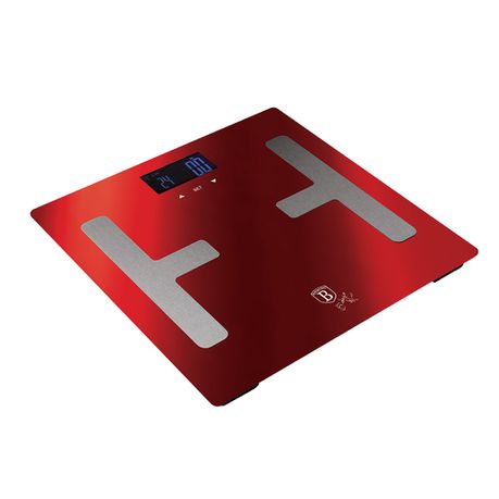 Berlinger Haus 150kg Smart Digital Body Fat Bathroom Scale - Burgundy