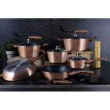 Berlinger Haus 15 Piece Marble Coating Cookware Set - Rose Gold Edition
