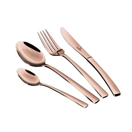 Berlinger Haus 24 Piece Stainless Steel Cutlery Set - Rose Gold Edition