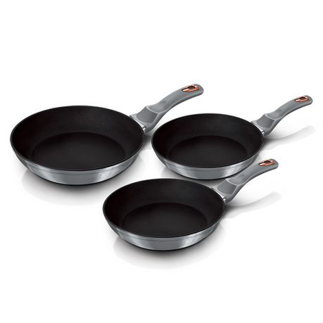 Berlinger Haus 3 Pieces Titan Coating Fry Pan Set - Moonlight Collection