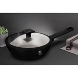 Berlinger Haus 24cm Marble Coating Deep Frypan with Lid - Monaco Collection