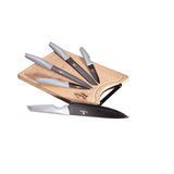 Berlinger Haus 6-Piece Non-Stick Knife Set with Cutting Board - MoonLight