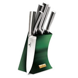 Berlinger Haus 6 Piece Knife Set with Stand - Emerald Edition