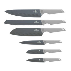 Berlinger Haus 6-Piece Stainless Steel Non-Stick Knife Set - Aspen Collect