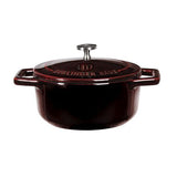 Berlinger Haus 12cm Enamel Coating Oven Safe Mini Pot with Lid - Burgundy