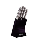 Berlinger Haus 6-Piece Knife Set with Stainless Steel Stand - Purple