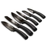 Berlinger Haus 6-Piece Non-Stick Stainless Steel Knife Set - Black