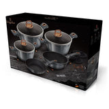 Berlinger Haus 10 Piece Marble Coating Cookware Set - Moonlight Edition