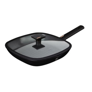 Berlinger Haus 28cm Marble Coating Non-Stick Grill Pan with Lid - Monaco
