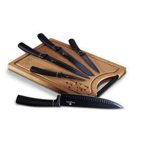 Berlinger Haus 6 Piece Knife Set with Bamboo Cutting Board