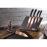 Berlinger Haus 6 Piece Knife Set with Magnetic Stand - Rose Gold