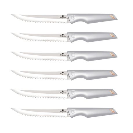 Berlinger Haus 6-Piece Stainless Steel Steak Knife Set - Moon Light