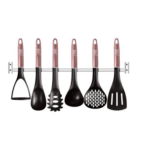 Berlinger Haus 7-Piece Non-Stick Kitchen Utensils Set with Hanger - iROSE