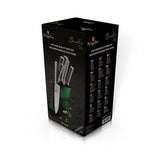 Berlinger Haus 6 Piece Knife Set with Stand - Emerald Edition