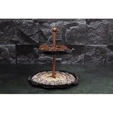 Berlinger Haus Chrome Iron 2 Tier Cake Stand - Black Rose Collection