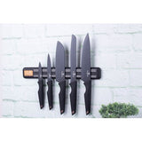 Berlinger Haus 6 Piece Non - Stick Knife Set with Magnetic Hanger Black Rose