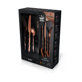 Berlinger Haus 24 Piece Stainless Steel Mirror Finish Cutlery Set - Rose Gold